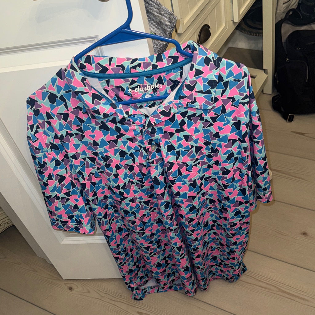 Chubbies Geometric Print Shirt - Blue And Pink